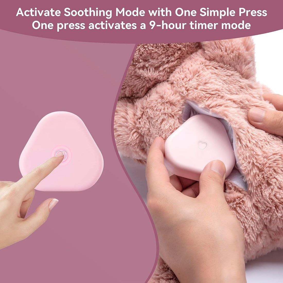 Moropaky Heartbeat Puppy Toy Dog Heartbeat Toy for Anxiety Relief