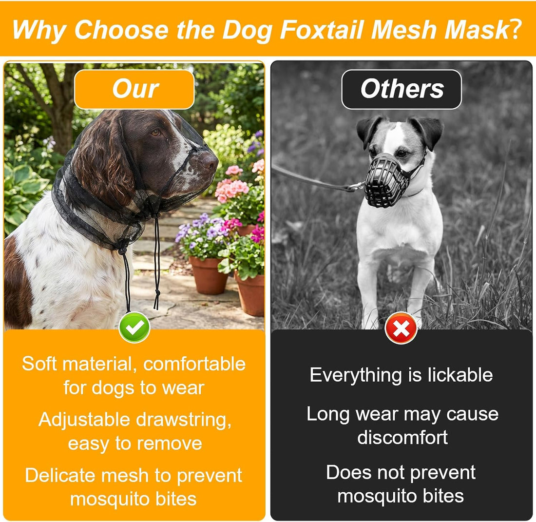 Foxtail Mask for Dogs Head Protector Foxtail Protection for Dogs