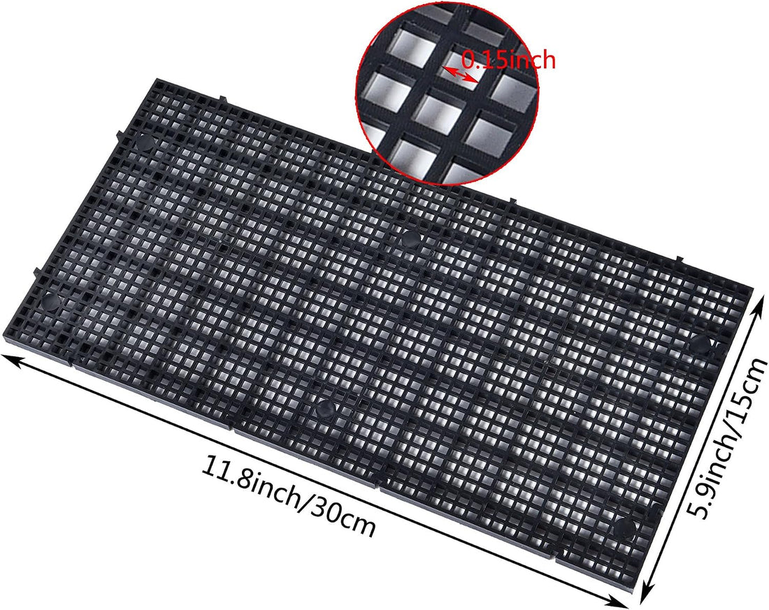 ALEGI Aquarium Grid Isolate Board Divider Fish Tank Bottom Black