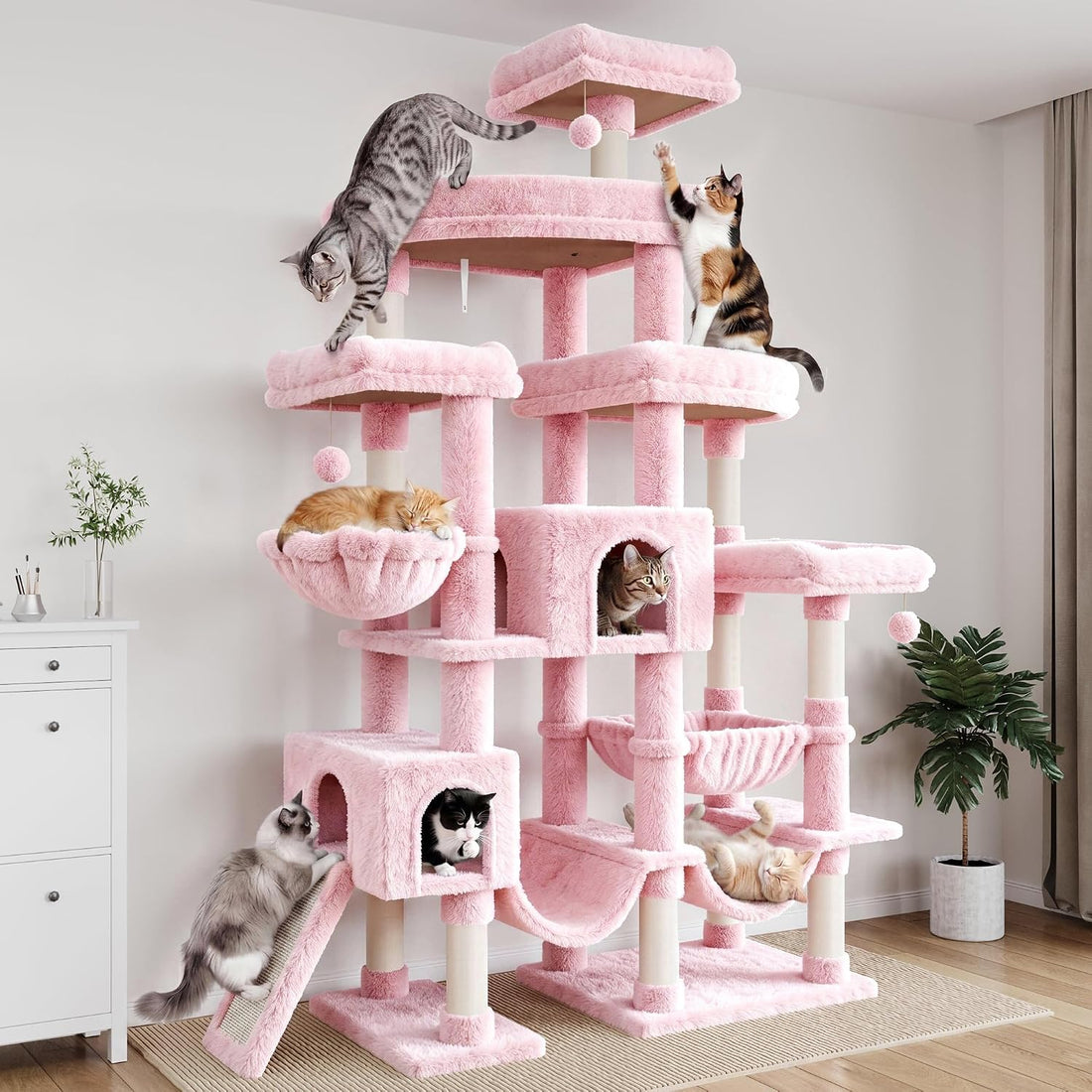 SHA CERLIN 83 in Cat Tree Tower for Indoor Adult Felines