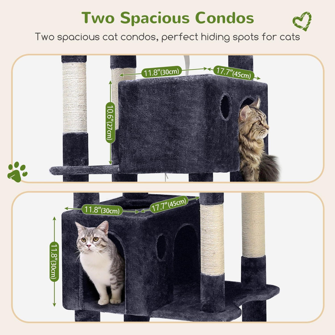 Globlazer Giant Cat Tree for Indoor Large Cats, 83in, F83