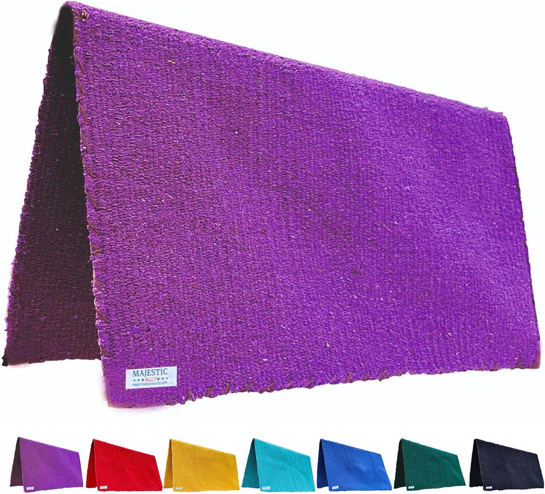 Majestic Ally Solid Color 34"x 36" Traditional Acrylic Saddle Blanket