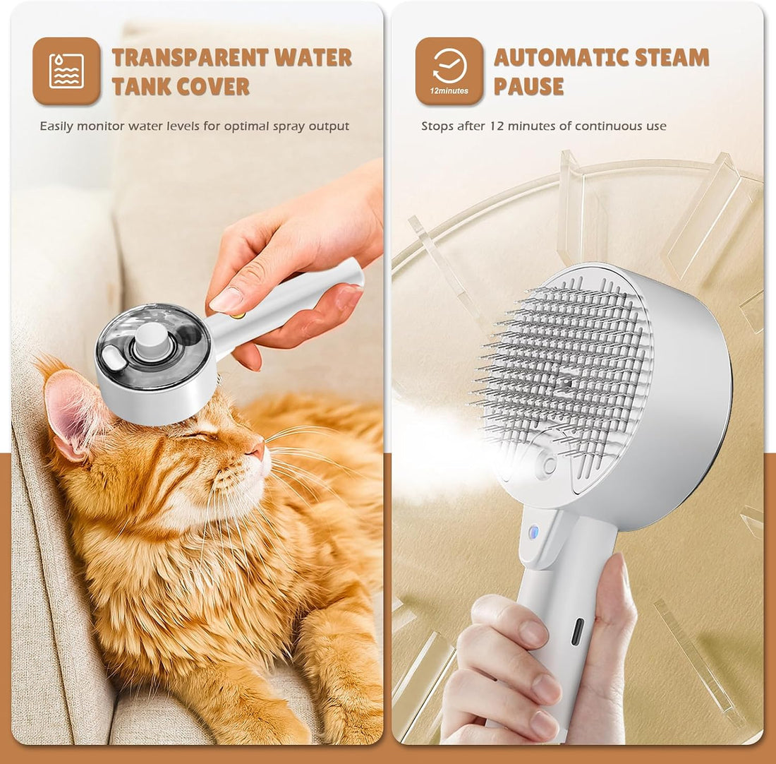 Cat Steam Brush,Cat Brushes for Indoor Cats