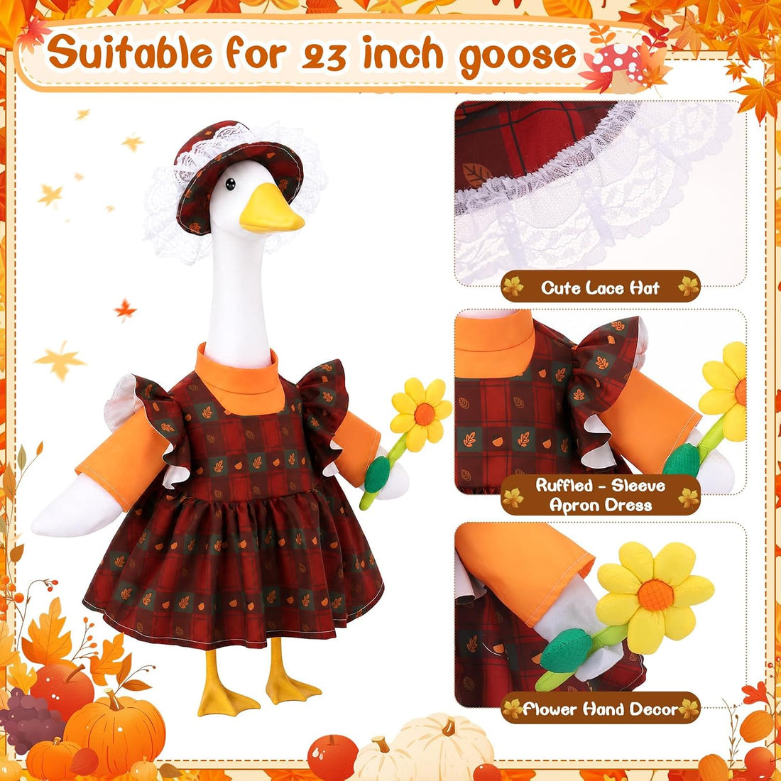 Fall Maple Porch Goose Outfit Fall Goose Clothes