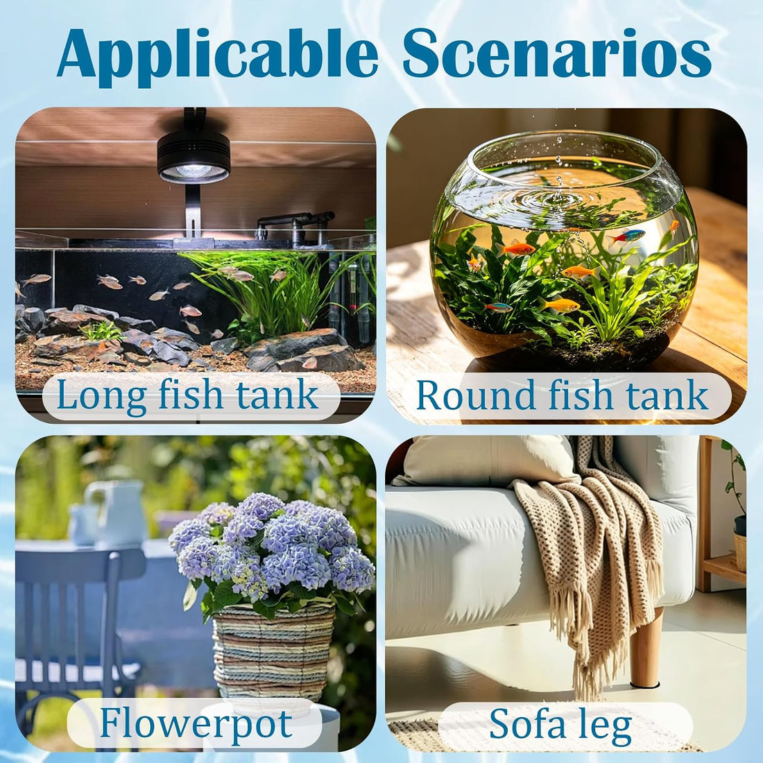 2 Pack Aquarium Leveling Mat for Under Tank