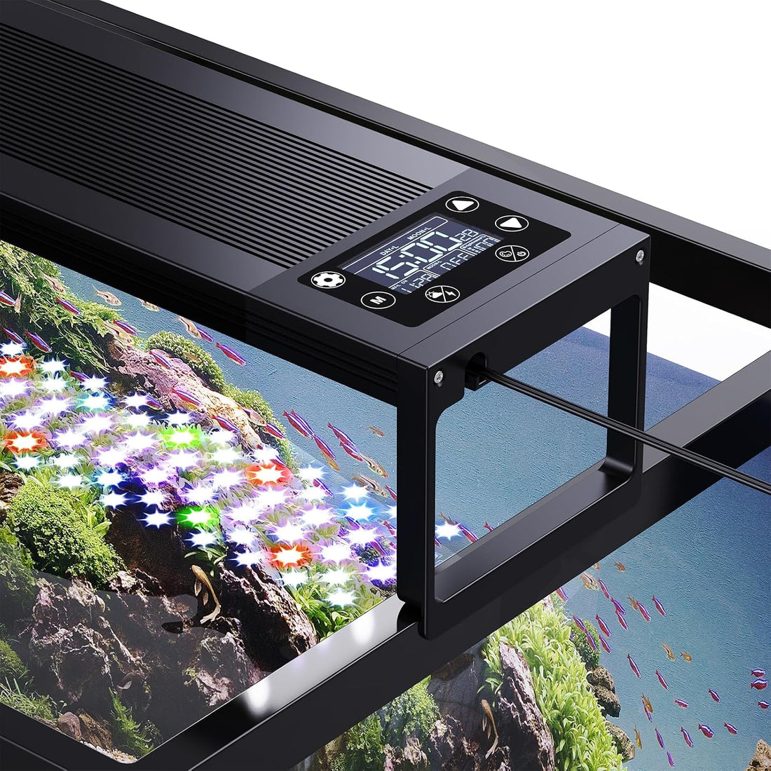 SEAOURA 24/7 LED Aquarium Light for 18-24 Inch Fish Tank Plant