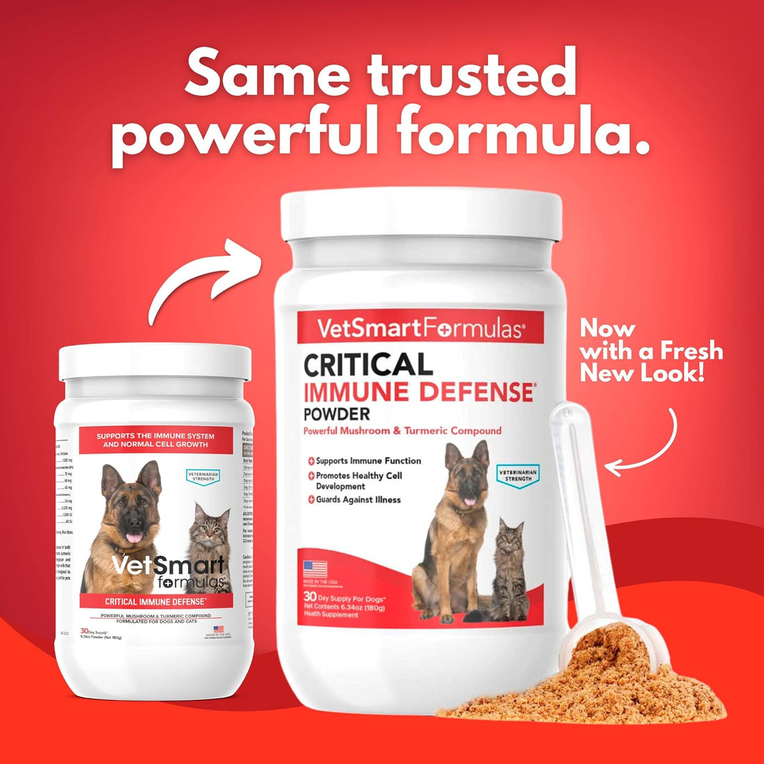 Critical Immune Defense for Dogs & Cats; Supports Normal Cell Growth