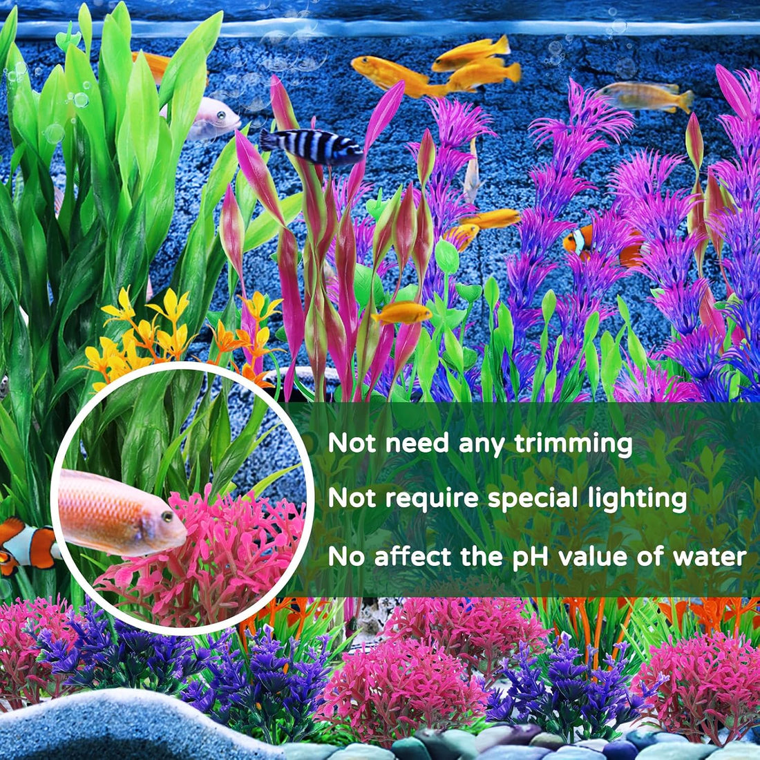 QUOZUO Fish Tank Decorations Plants