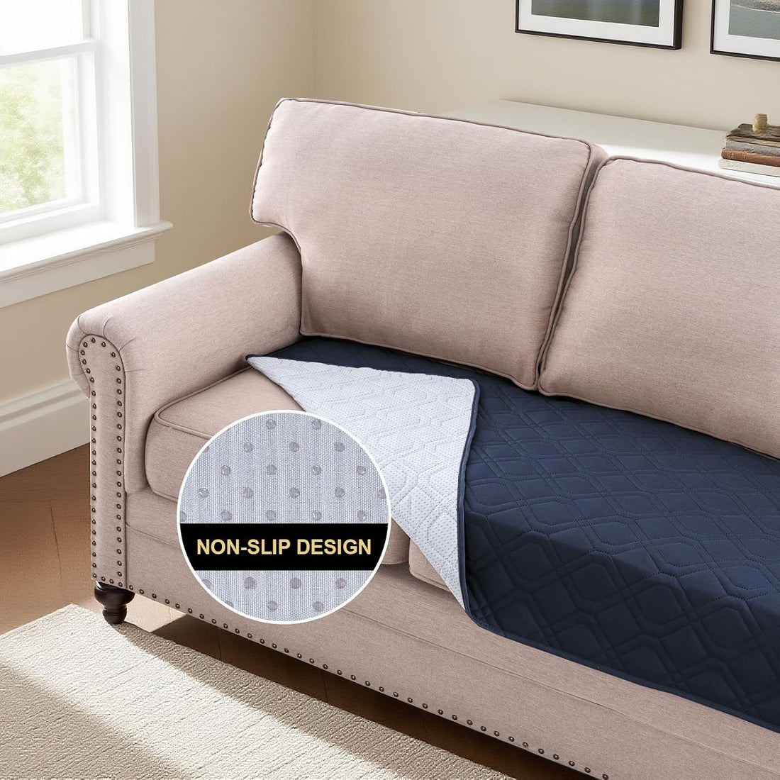PrinceDeco Waterproof Dog Couch Cover Non-Slip