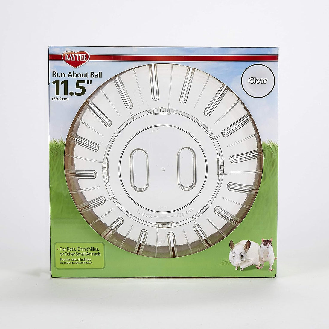 Kaytee 11.5" Clear Run-About Exercise Ball for Hamster & Gerbil Pets