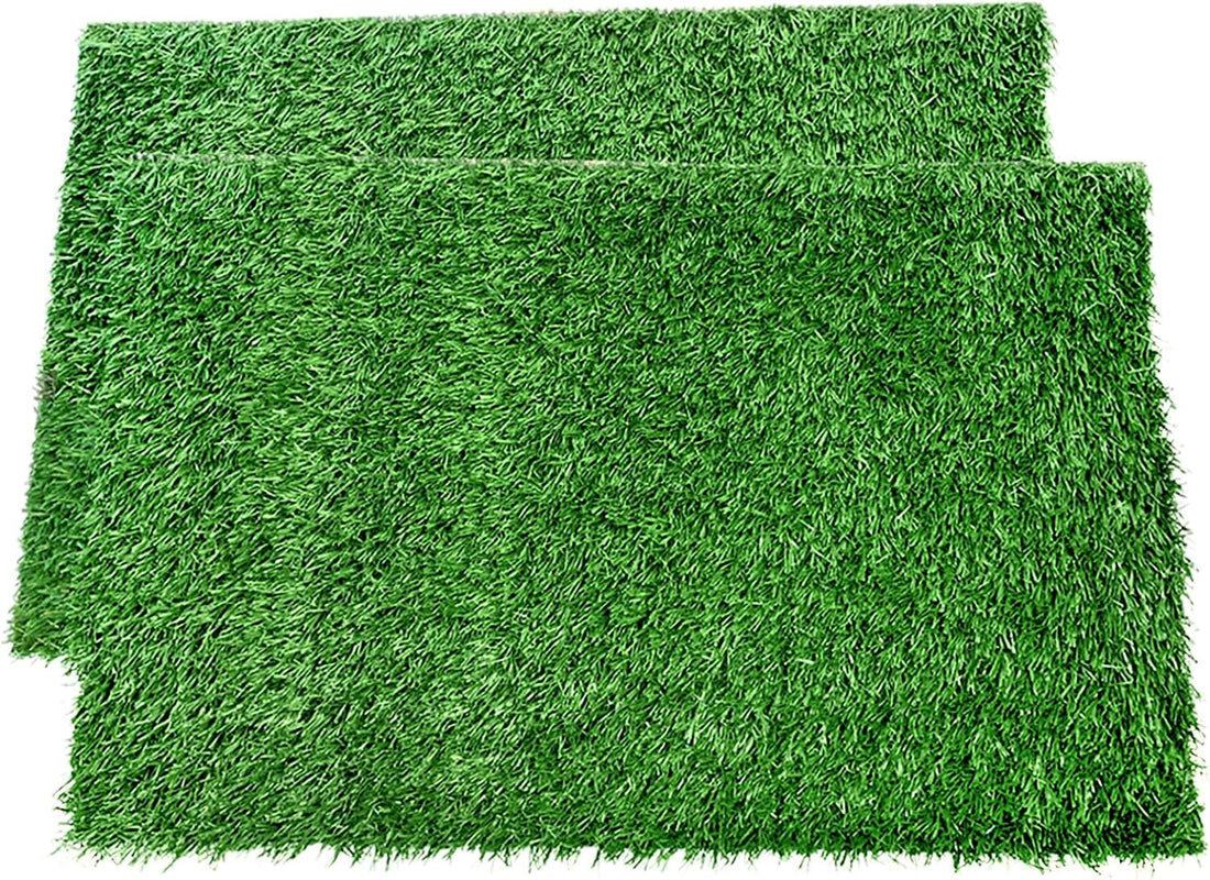 LOOBANI Dog Grass Pee Pads, 2 Pack Artificial Grass for Potty Tray