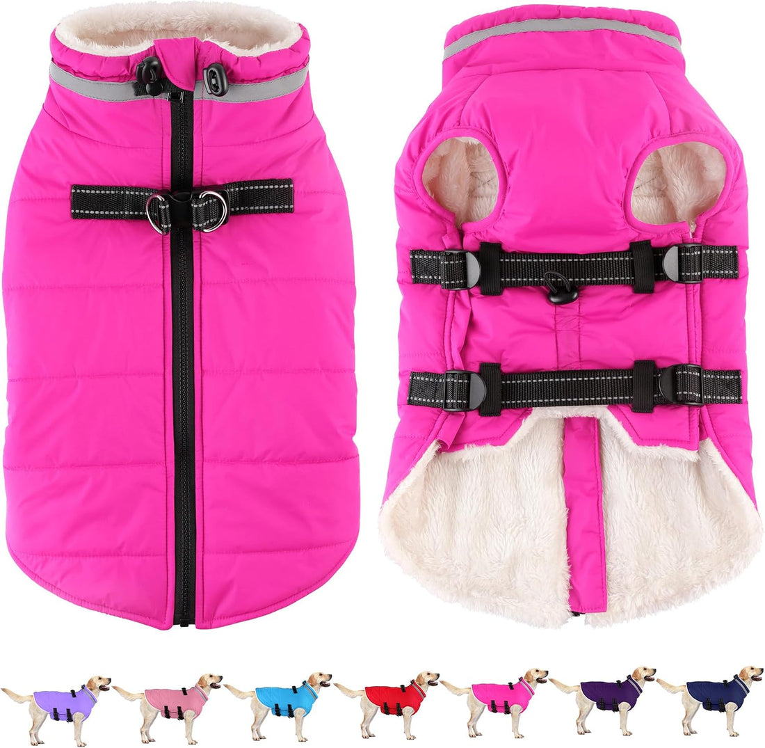 Dogcheer Dog Winter Coat with Harness