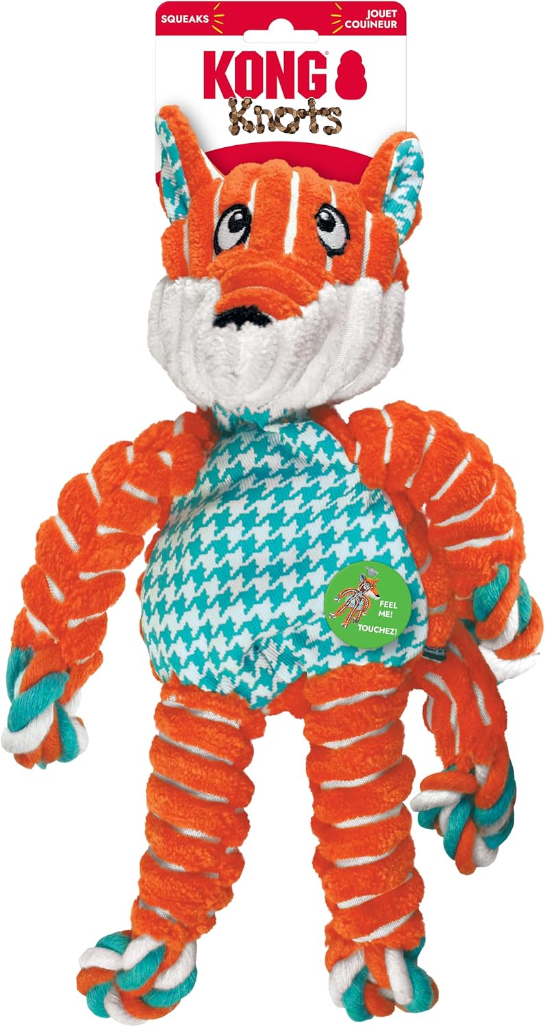 KONG Floppy Knots Rope and Plush Dog Toy