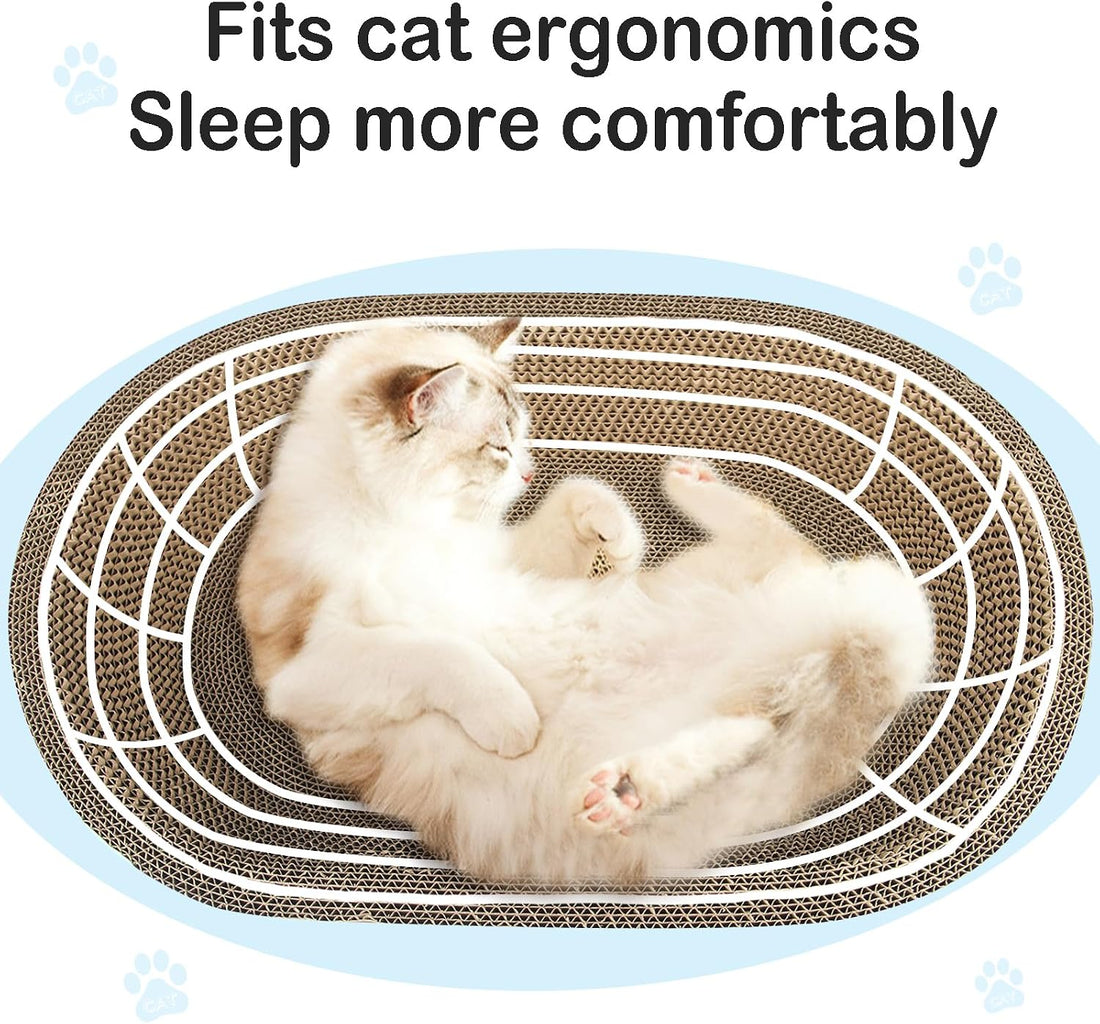 Cat Scratcher Bed 23.6x14.9” Extra Large Cardboard Cat Scratching Bed