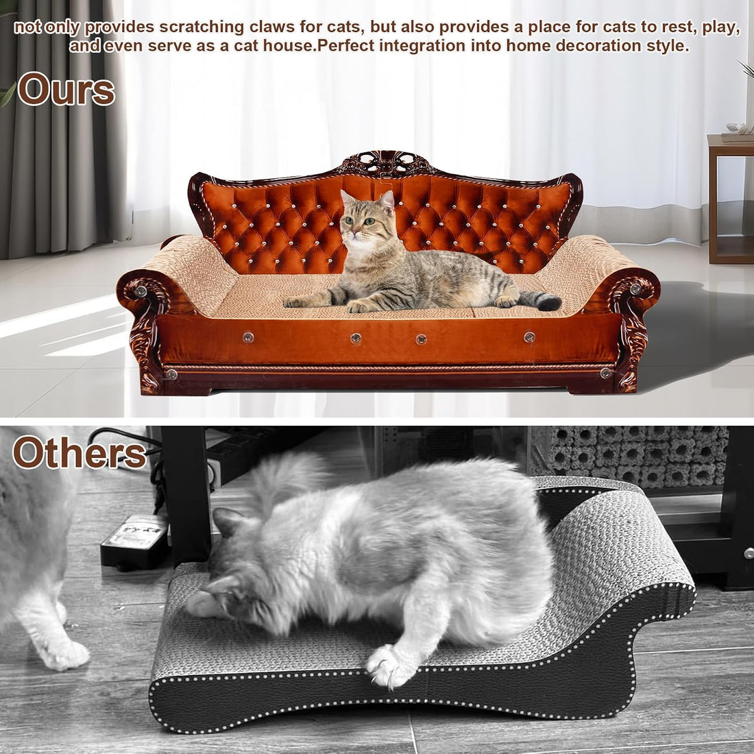 Sofa Shaped Cat Scratching Couch