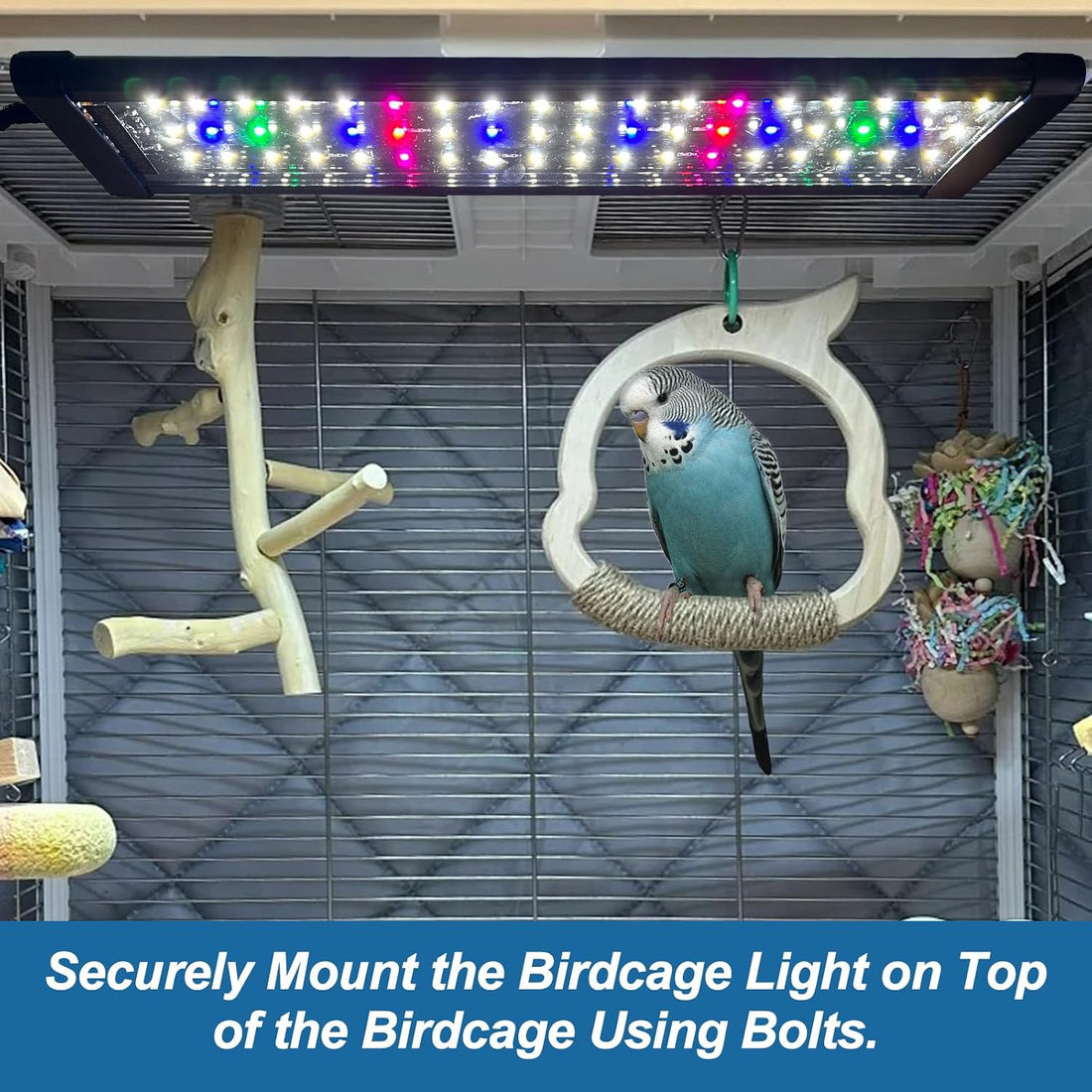 Bird Cage Light,Bird Lamp,Bird Lighting Timed Lighting Off,Full