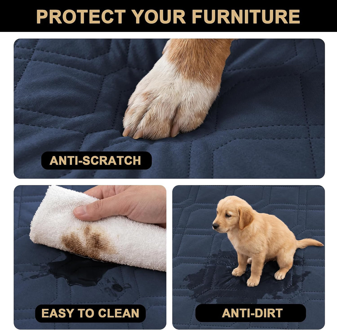 PrinceDeco Waterproof Dog Couch Cover Non-Slip