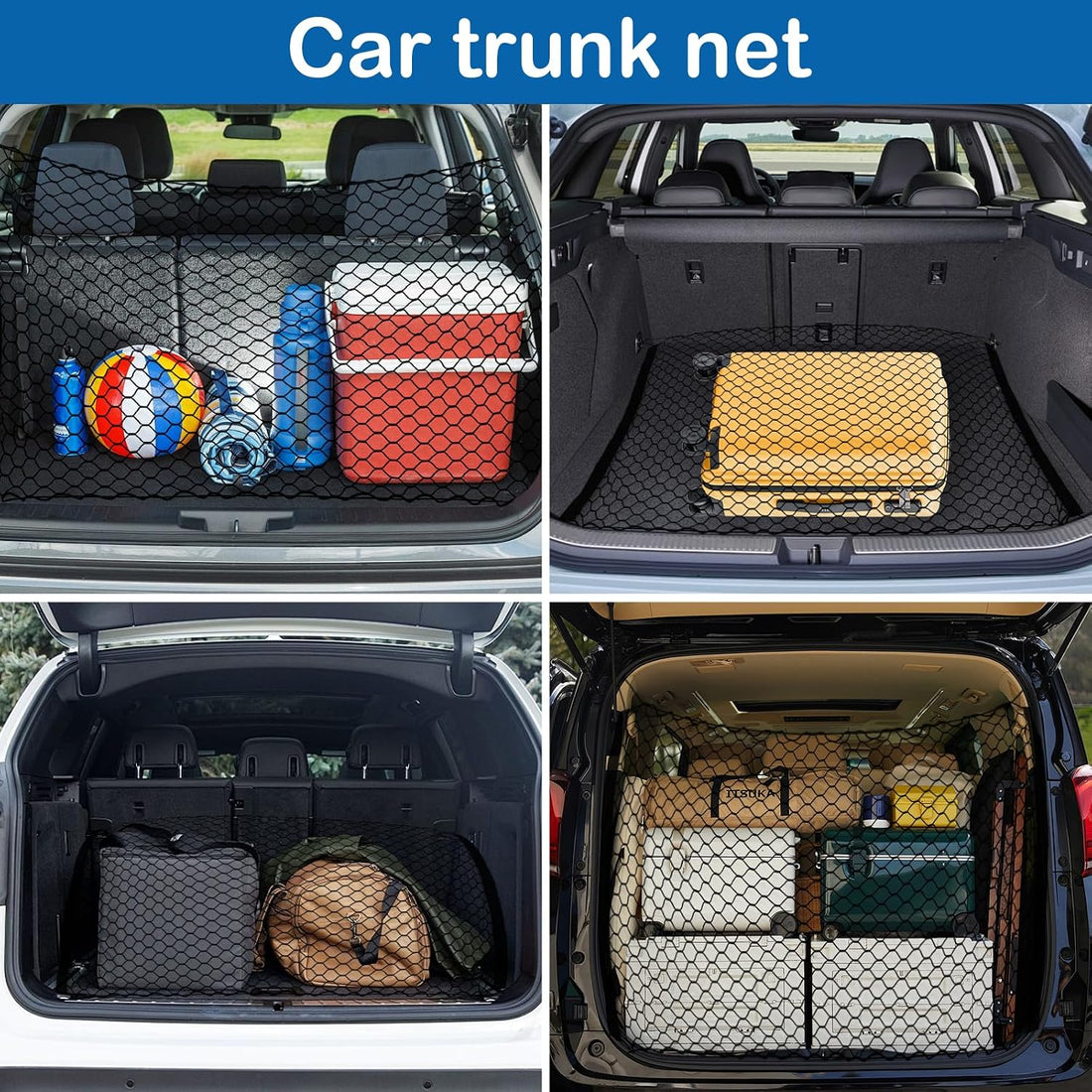 Dog Car Barrier Net Pet Car Divider Back Seat Barrier Net for Trucks