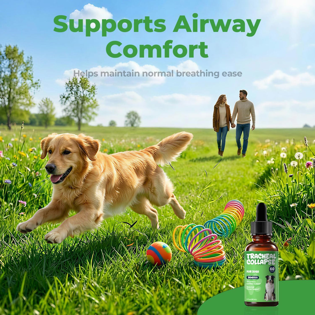 Dog Cough Relief, Collapsed Trachea Treatment for Dogs, Herbal Drops