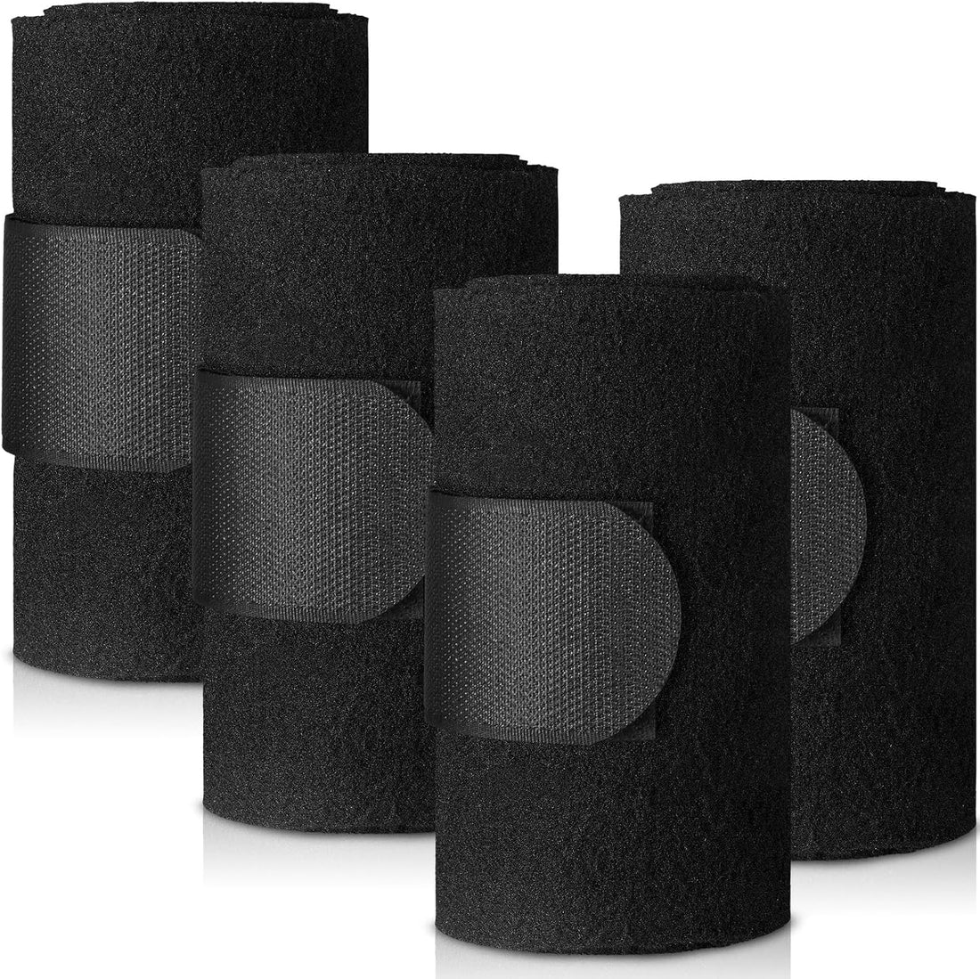 Set of 4 Horse No Bow Bandage 3D Contoured Standing Wrap Bandages