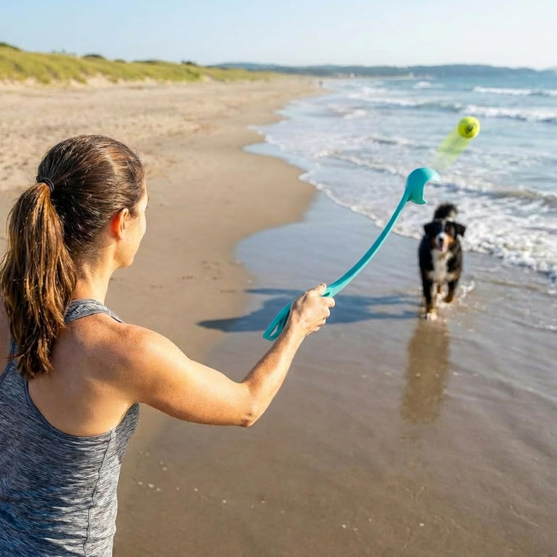 Outward Hound FlyFetch Launch-A-Ball Dog Ball Launcher Toy, 15.5"
