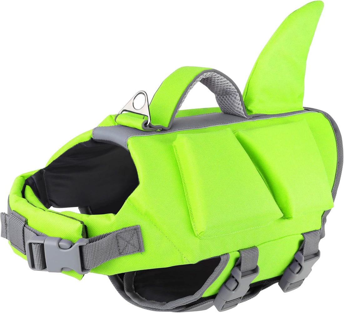 Dogcheer Dog Shark Life Jacket with Extra Foam