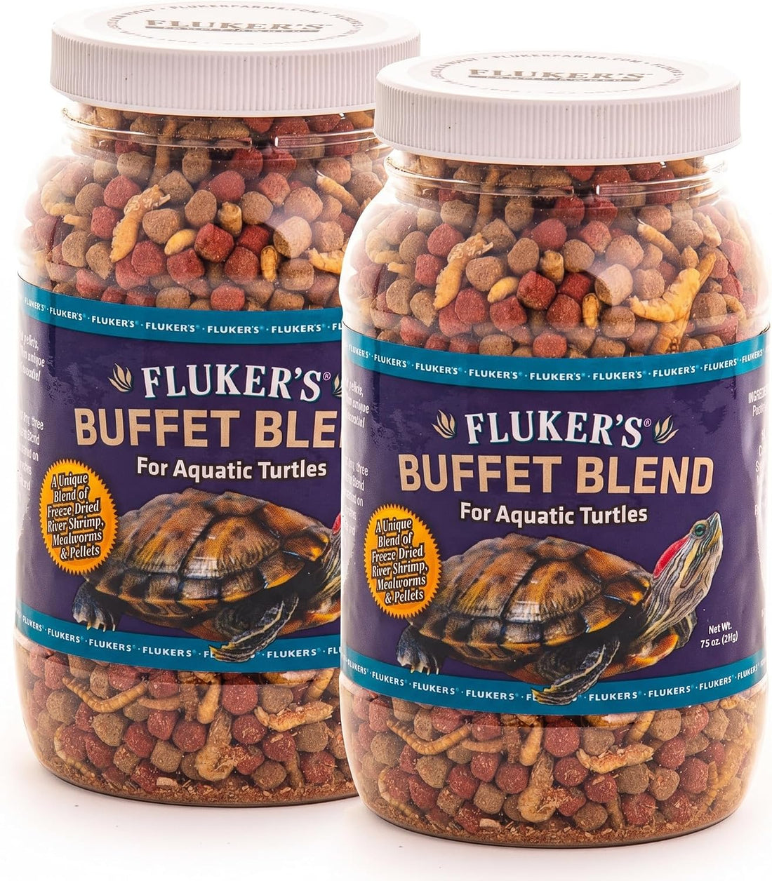 Fluker's Buffet Blend Aquatic Formula, Turtle Food with Freeze