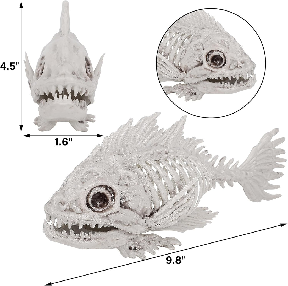 DR.DUDU 3 Pack Halloween Skeleton Decor Halloween Fish Tank