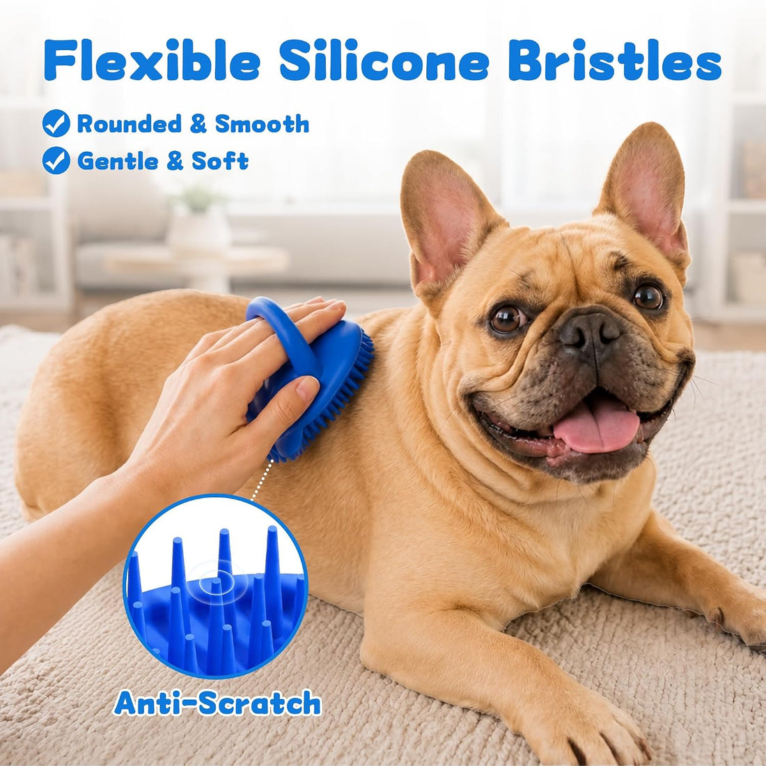Silicone Nub Brush – Corkscrew Tail Dog Brush for Bulldog
