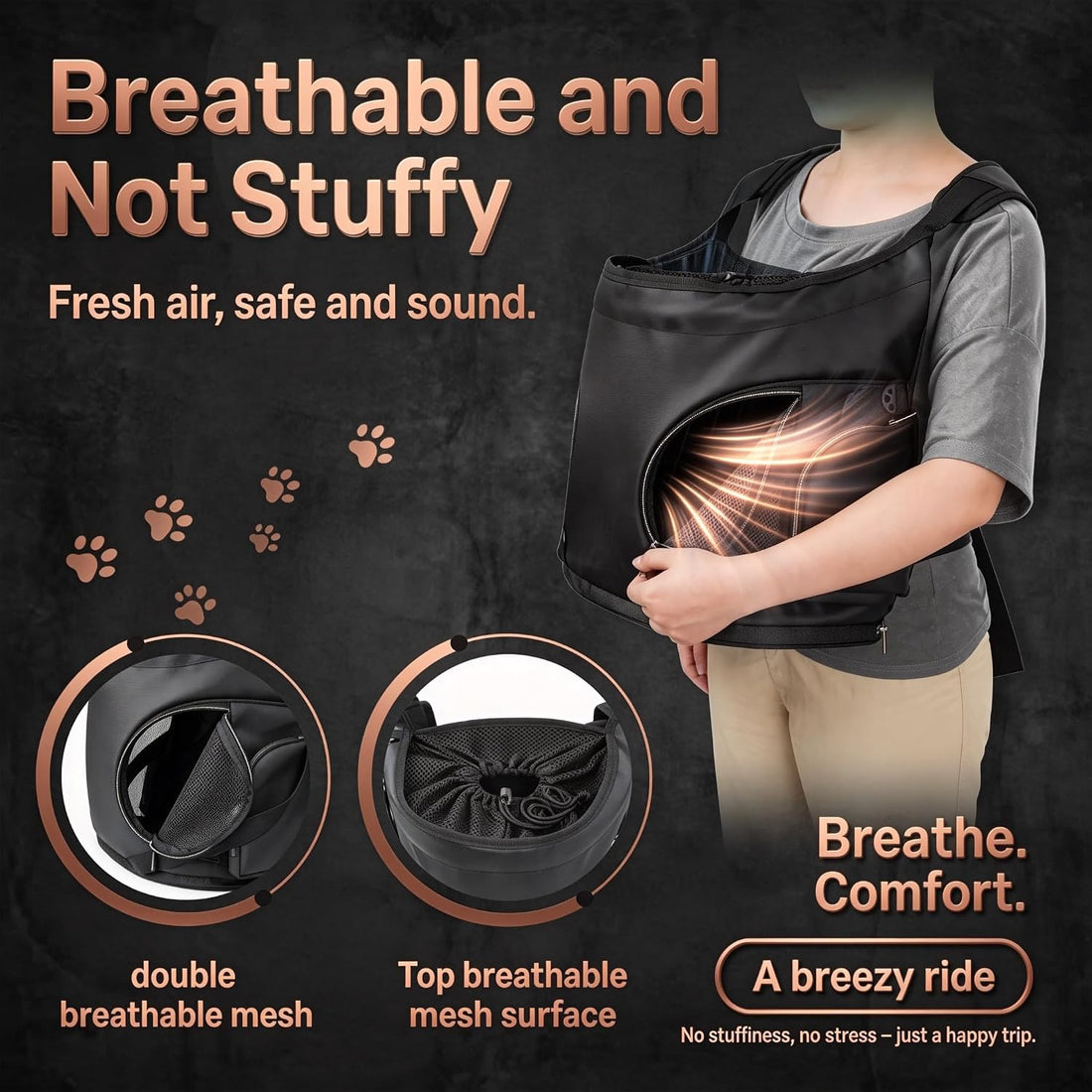 YUDODO 7-15 lbs Dog Front Carrier Backpack, Pet Front Facing Carrier