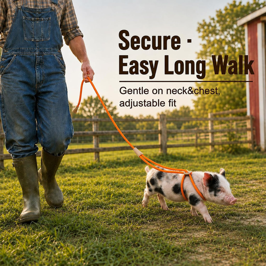 Pig Harness and Leash for Mini Pig, Goat