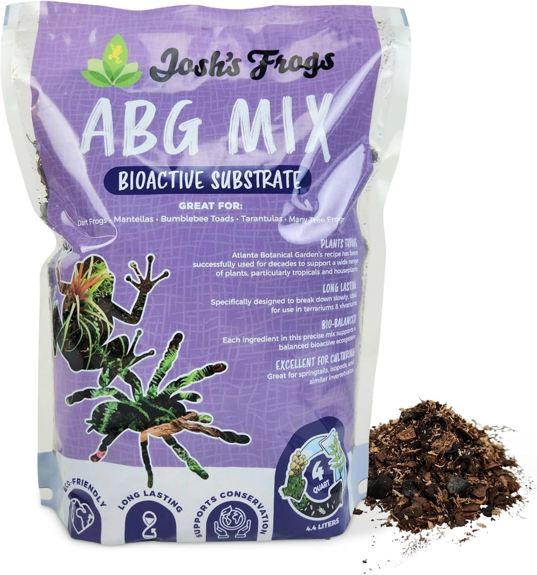 Josh's Frogs ABG Mix Bioactive Terrarium Substrate (4 Quart/1 Gallon)