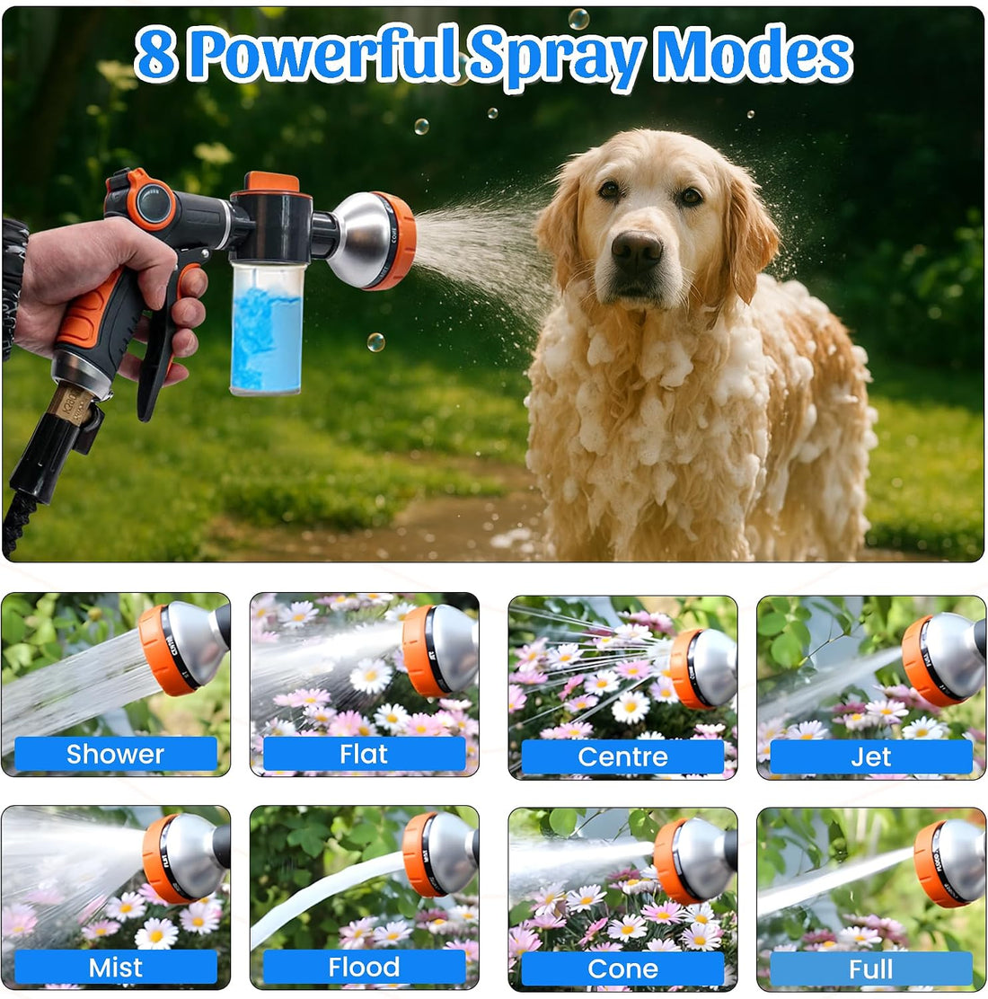 Dog Washing Hose Attachment,All in One Dog Bath Attachment