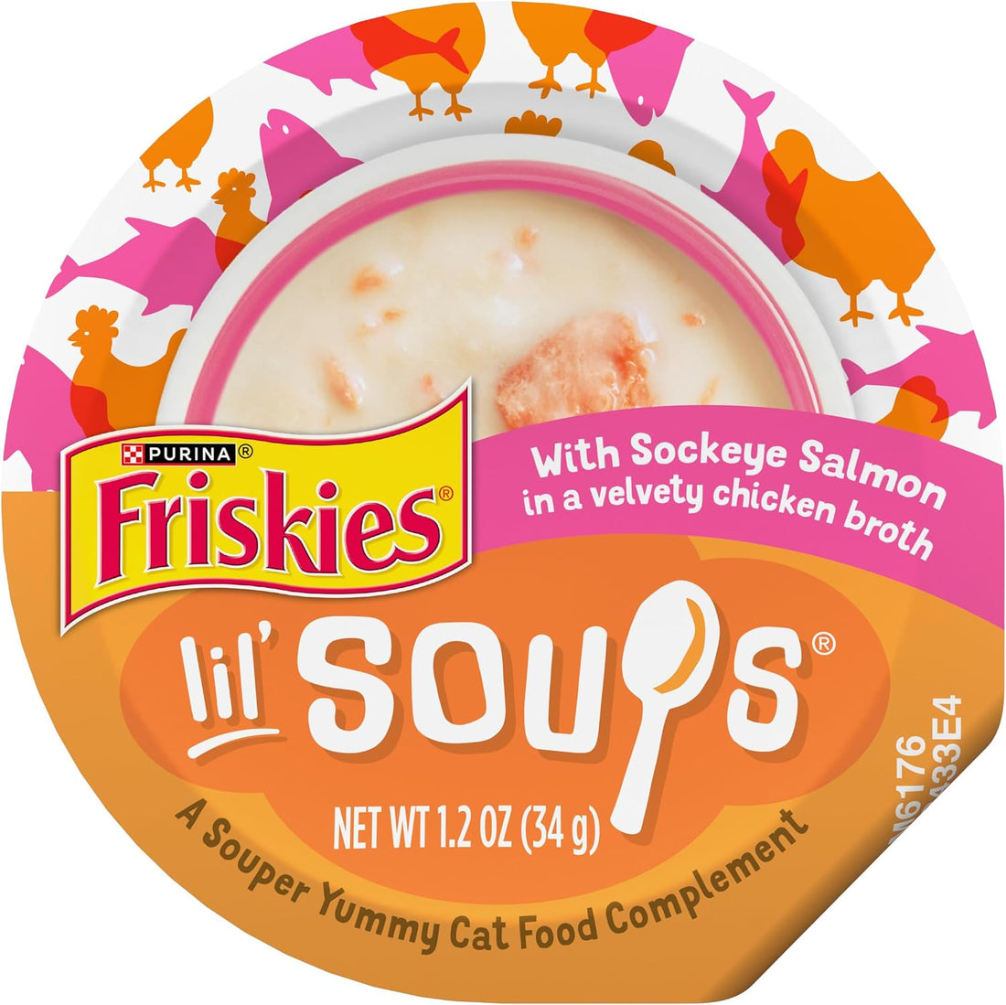 Friskies Purina Grain Free Lickable Cat Food Toppers Lil’ Soups