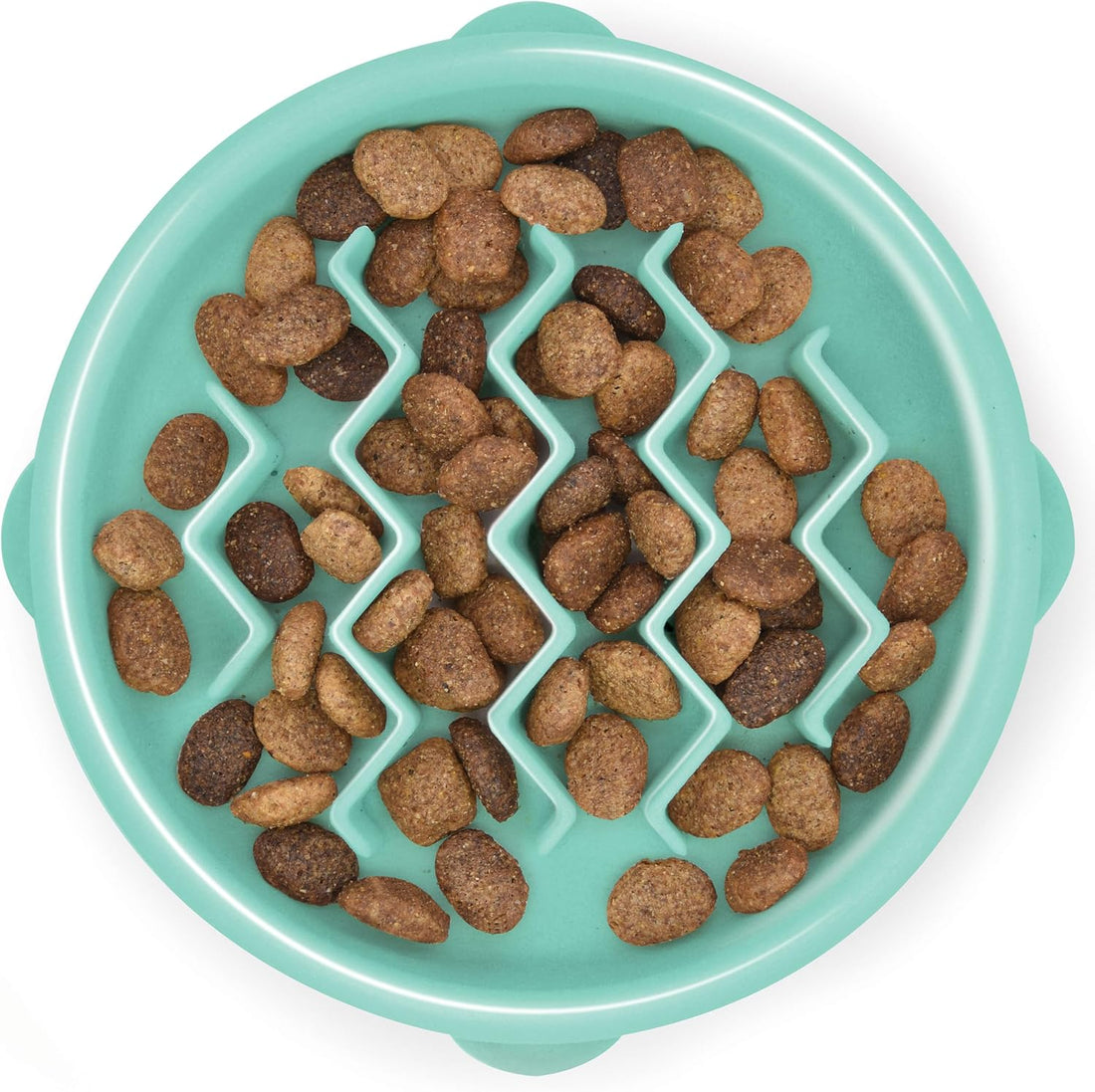 Outward Hound Fun Feeder Slo Bowl Dog Slow Feeder, Wave, Mint, 5.8"