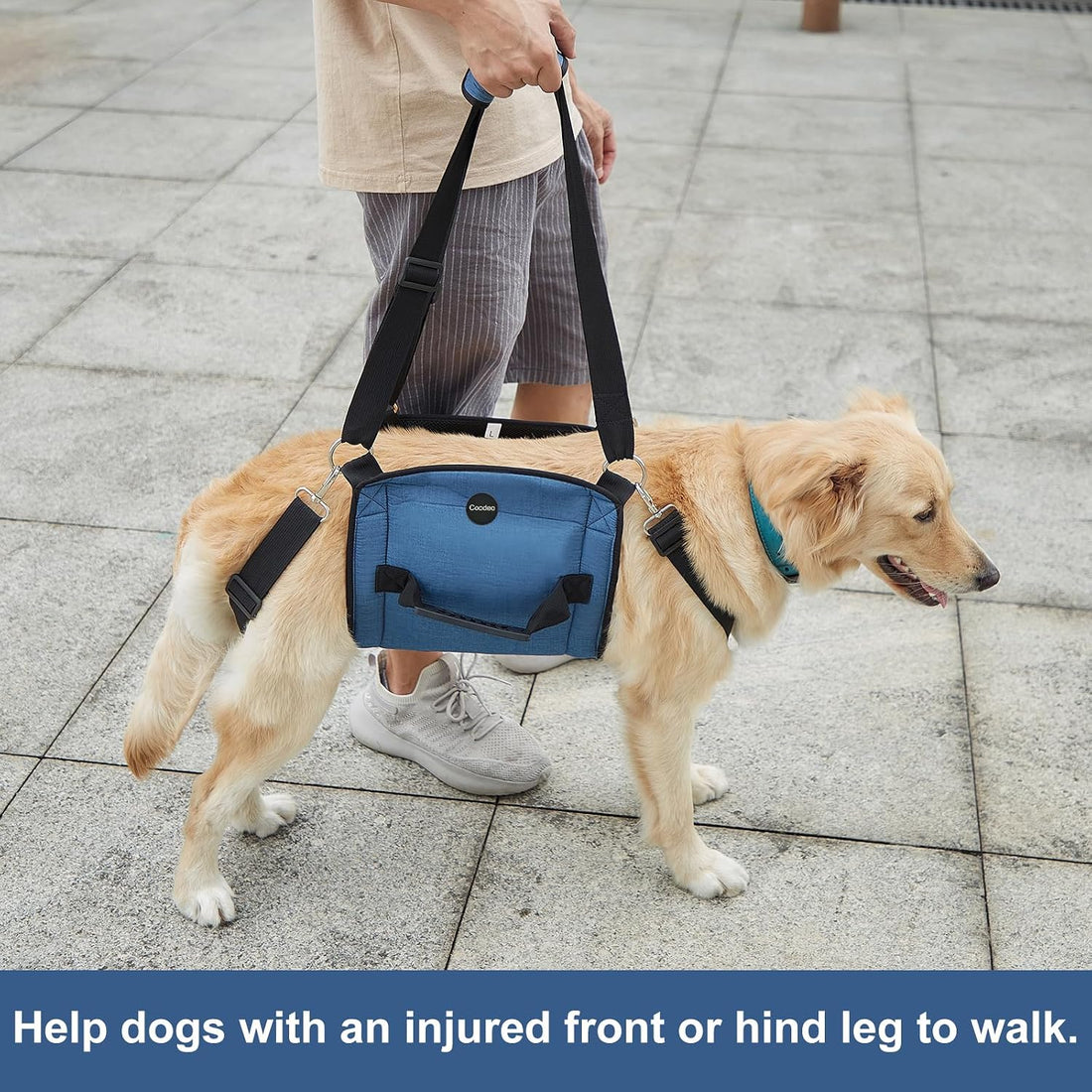 COODEO Dog Carry Sling, Emergency Backpack Pet Legs Support