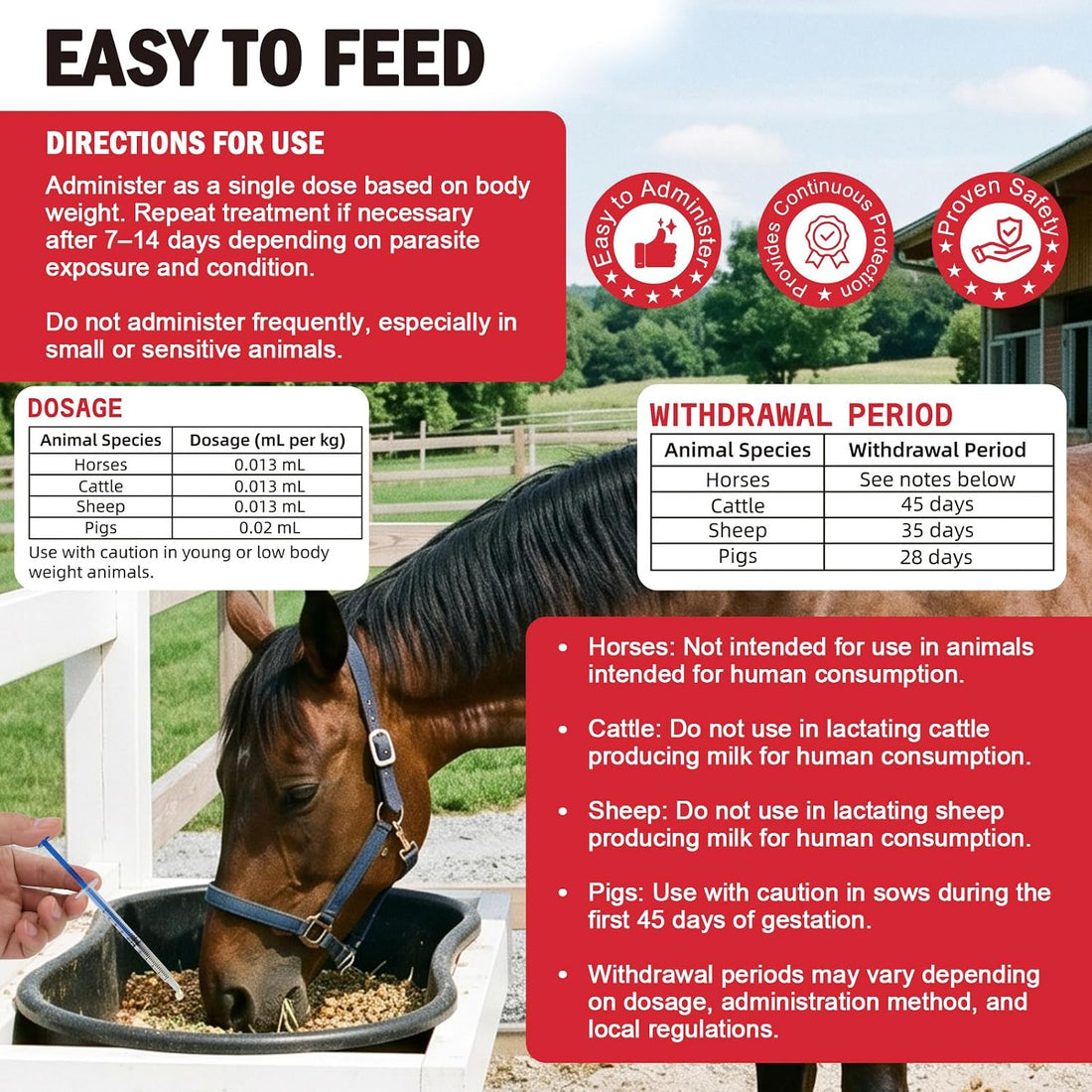 Dewormer, Liquid Formula, for Roundworms, Pinworms, and Others