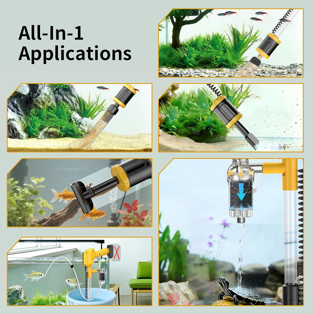 HiTauing Aquarium Gravel Cleaner