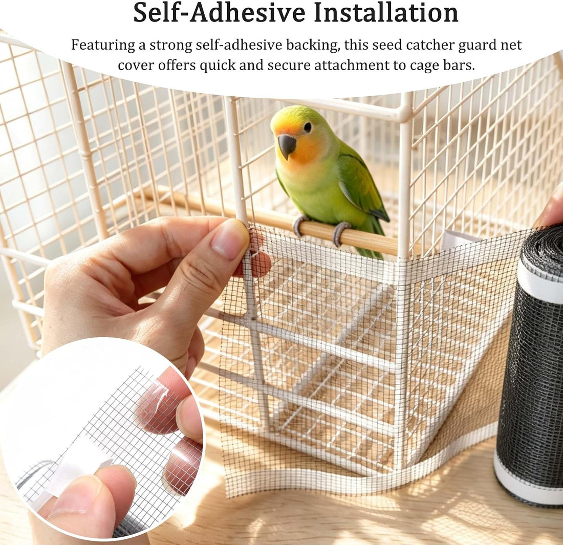 1 Roll Anti-Splash Bird Cage Guard – Breathable Self-Adhesive