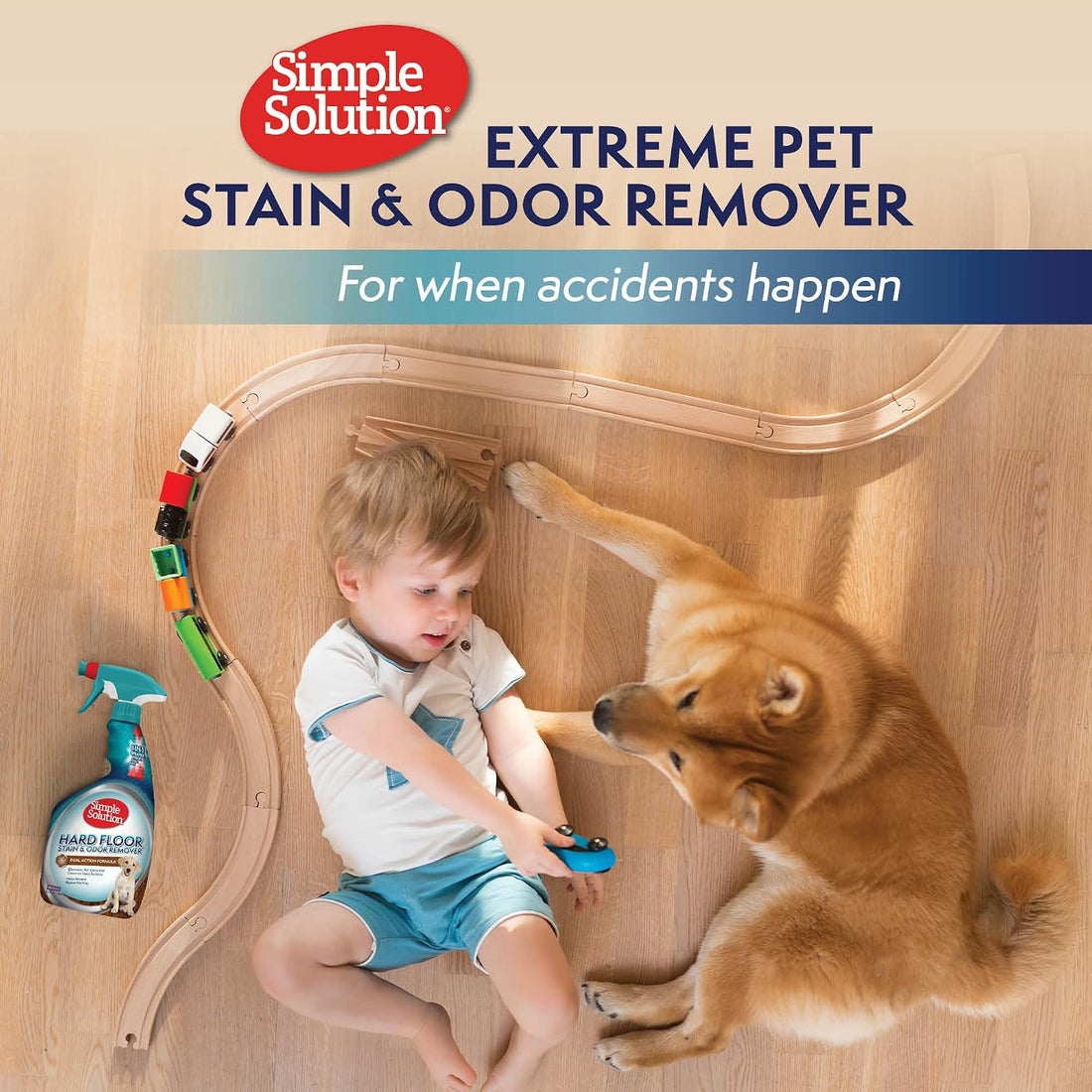 Simple Solution Hard Floor Dog Stain & Odor Remover, Enzyme Cleaner