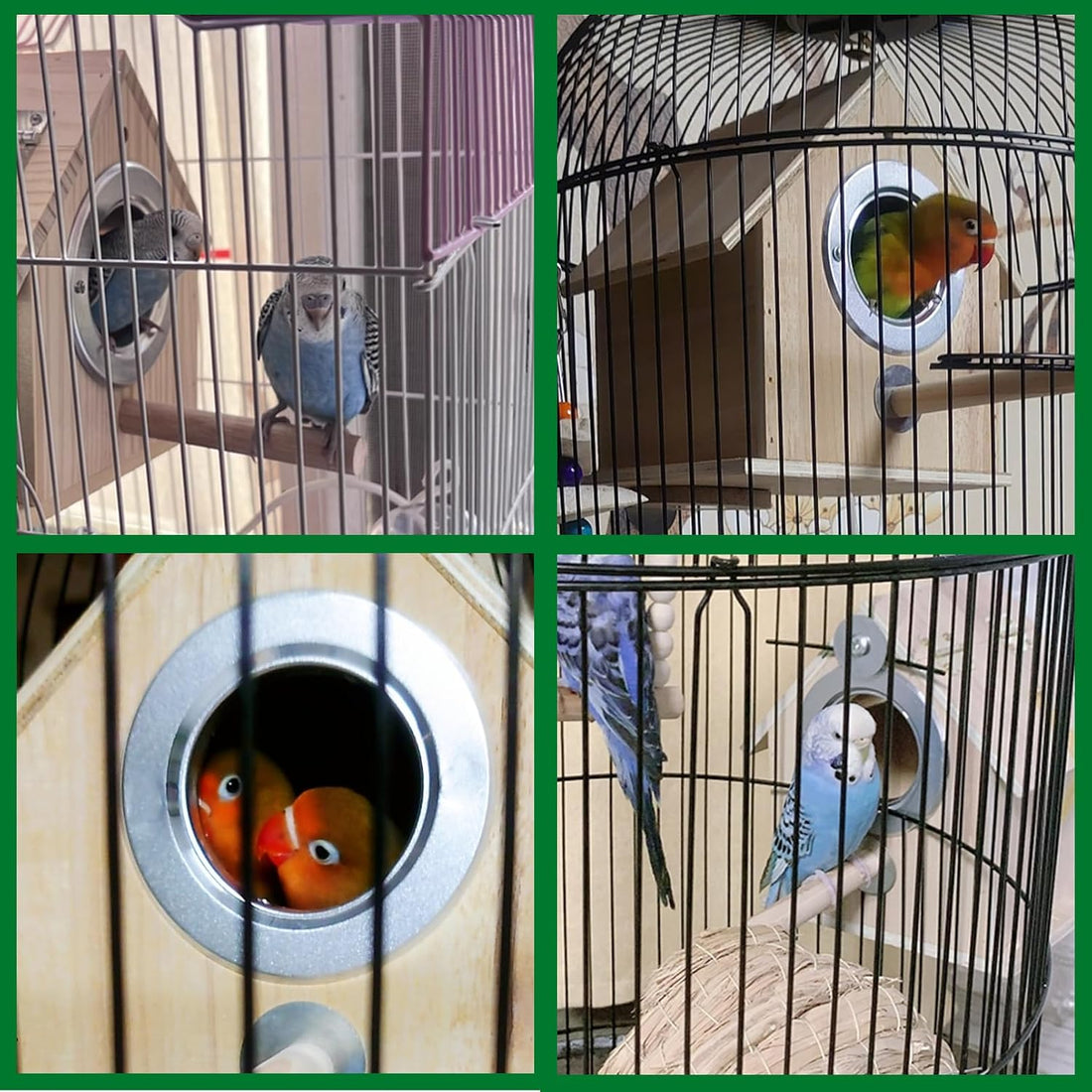 kathson Parakeet Nesting Box,Bird Nest House,Parrots Breeding Mating
