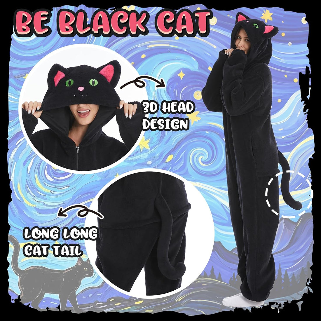 Flannel Fleece Adult Onesies – Fuzzy Onepiece Hood Costume