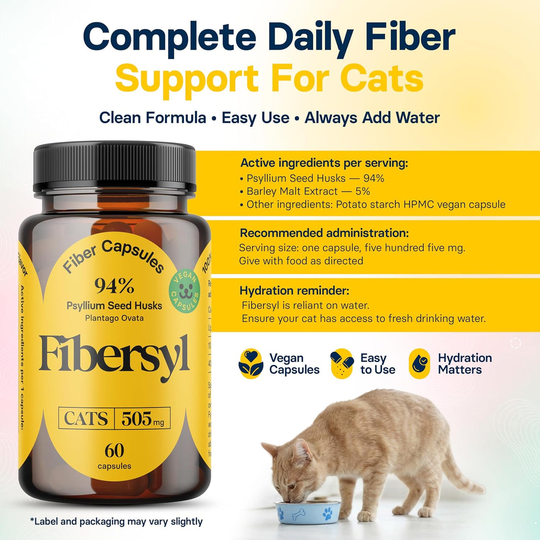 FiberSyl Prebiotics for Cats Digestive Health