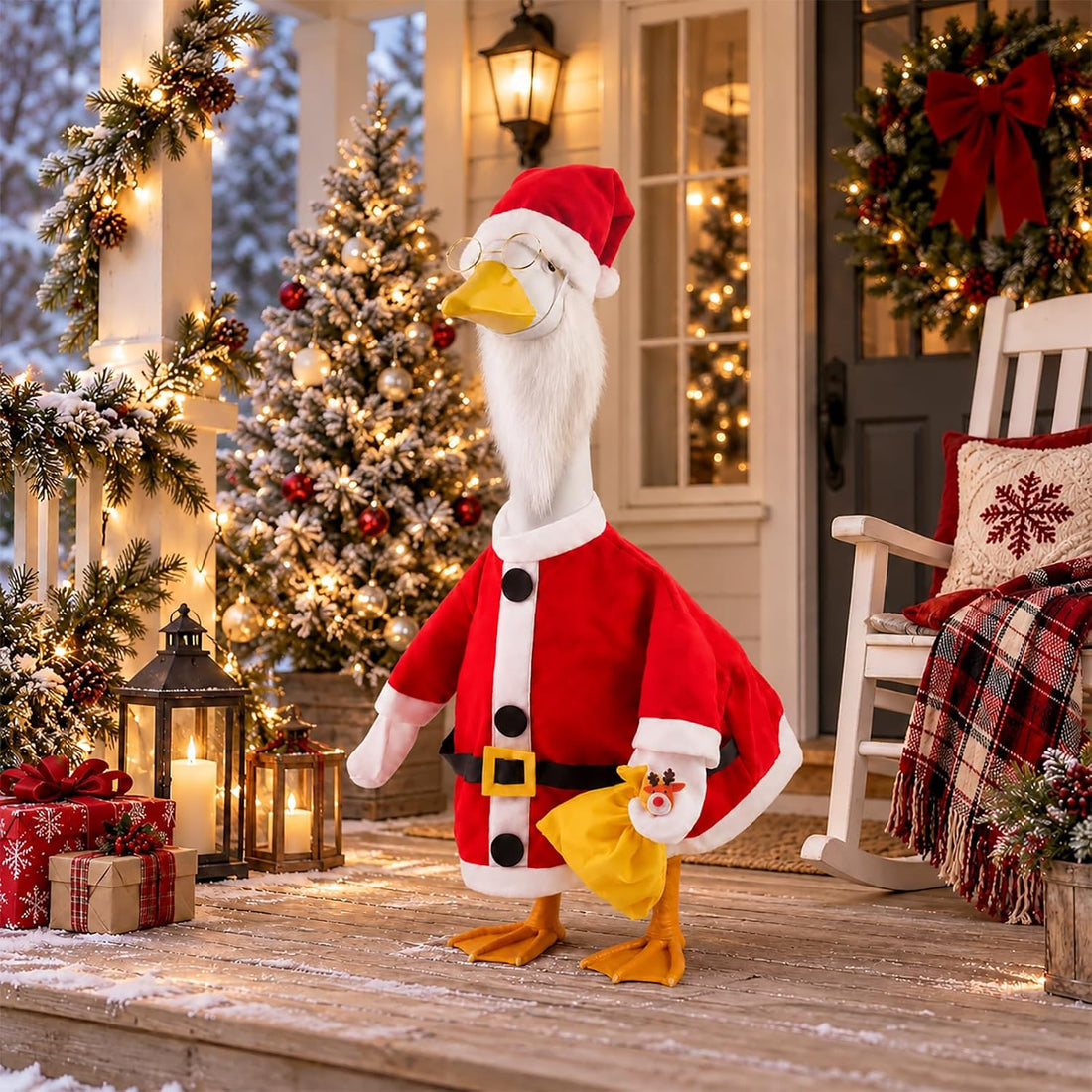 8 Set Porch Goose Outfits 23 inch Holiday Goose Clothes