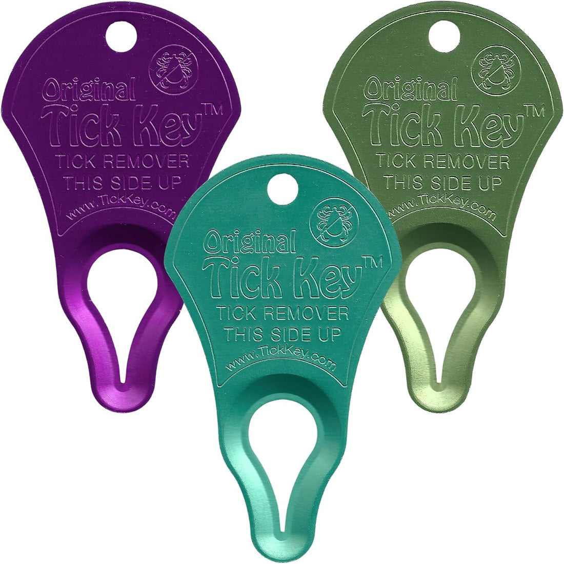 The Original Tick Key Tick Detaching Device, 3 Pack, Assorted