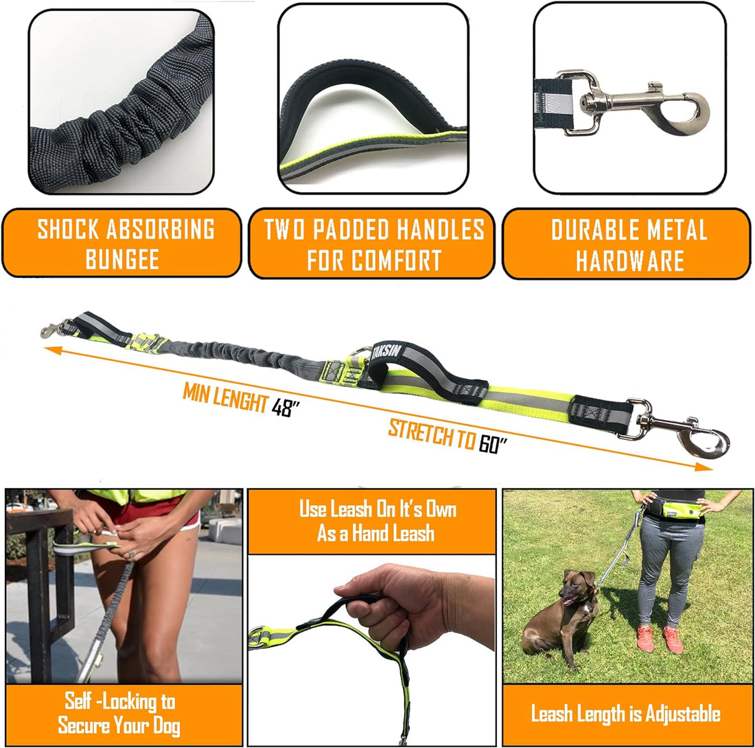 TAKSIN The Ultimate Hands Free Dog Leash System for Walking Running