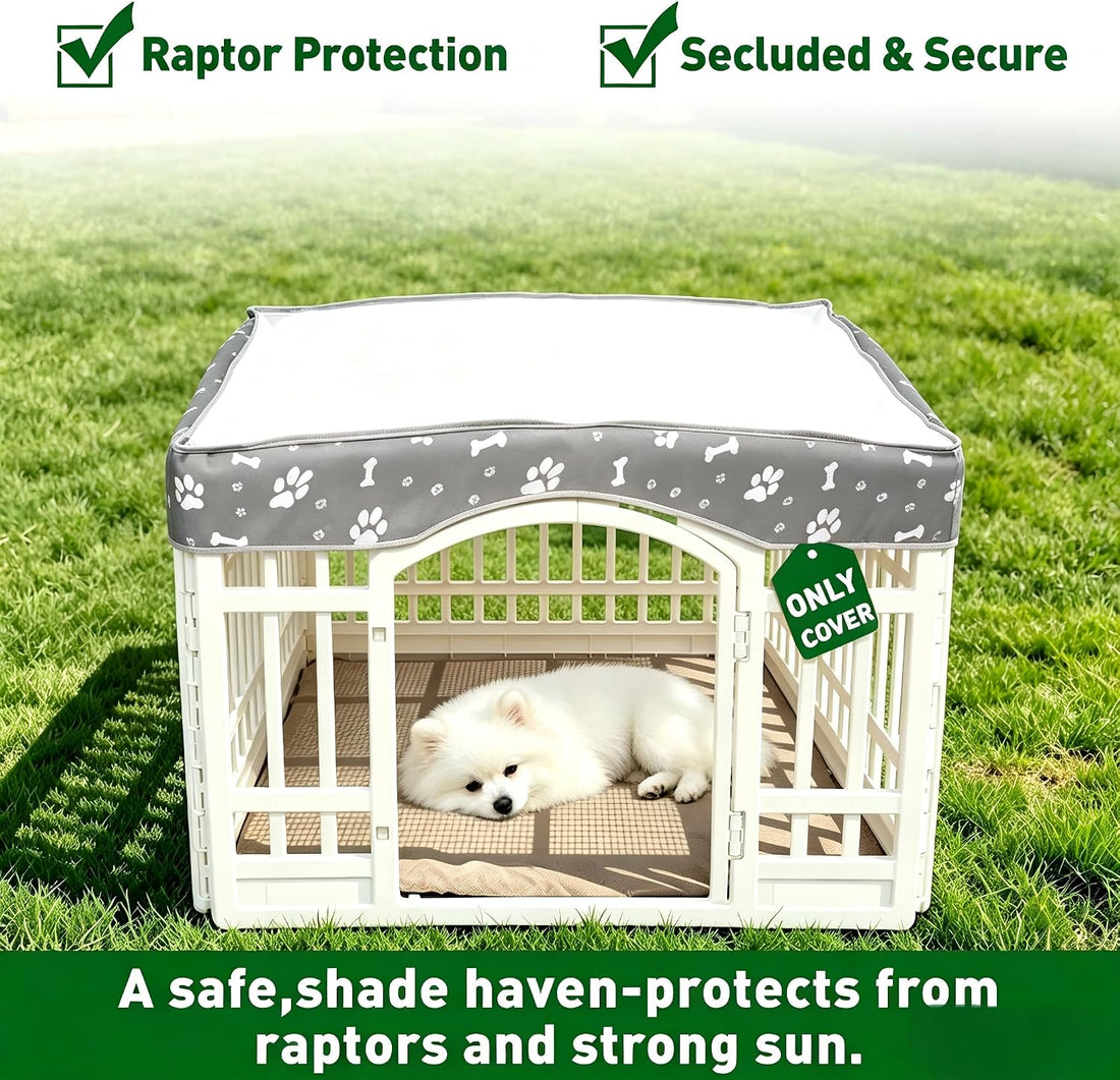 Dog Playpen Mesh Top Cover fits for 36" x 4-Panels,Dog Crate Cover