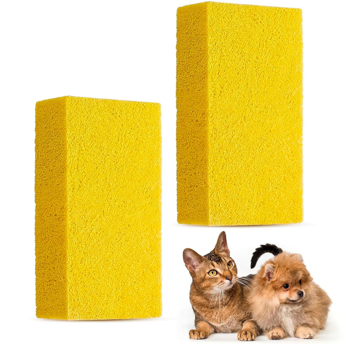 3 Pack Pet Hair Remover Sponge Cat and Dog Hair Sponge