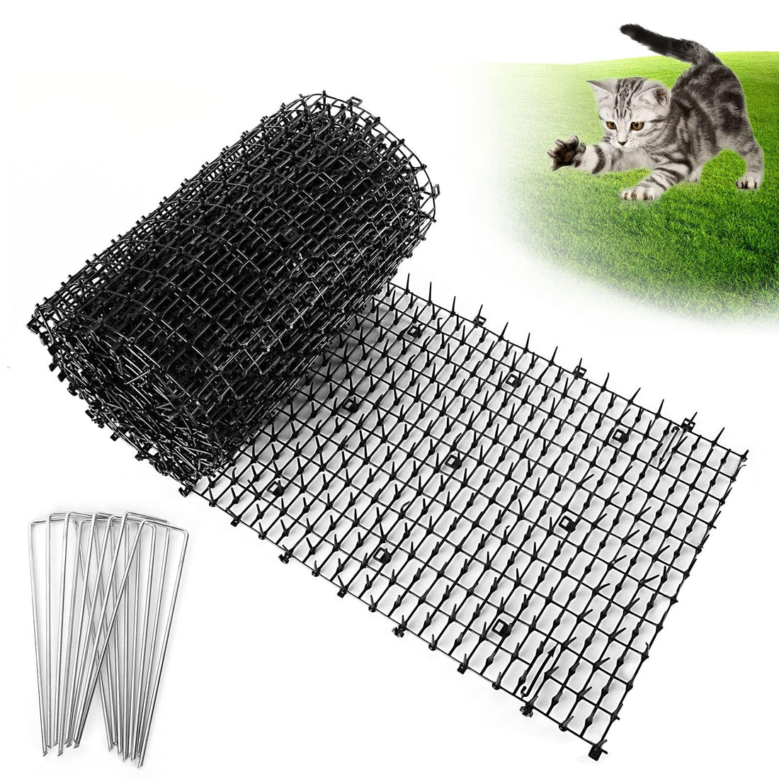 13Ft x 12 Inch Scat Mat for Cats, Cat Scat Mat with Spikes