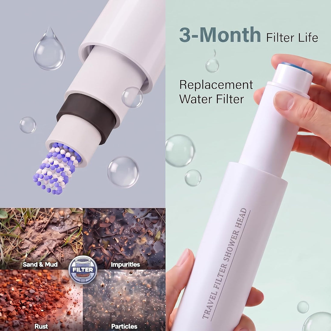 Dog Shower Attachment with 3 Modes